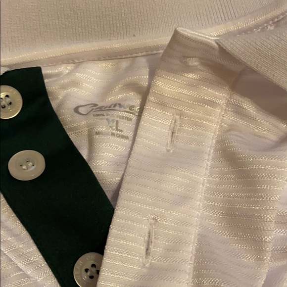 Chillwear XL white polo with MSU Spartan logo - Picture 4 of 8